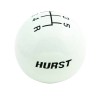 Hurst Shift Knob - White 5 Speed 3/8 - 16 Threads