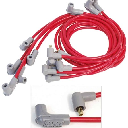 MSD Wire Set; Super Conductor; Big Block Chevy; Socket Distributor Cap