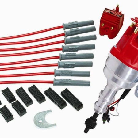 MSD Distributor Kit; Ford 351C-460; Ready-to-Run Distributor; Coil; Wires