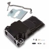 Holley GM LS Swap Oil Pan - Carbon Black Ceramic with Additional Front Clearance