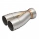 Vibrant Performance Exhaust Merge Collector, 2 into 1, Stainless Steel, 2.5 Inch into 3 Inch