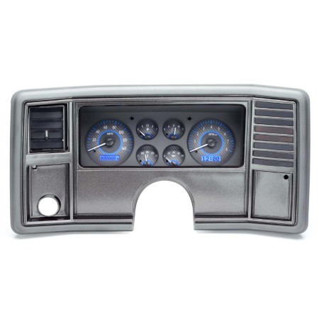 Dakota Digital 78-88 Chevy Monte Carlo - VHX Carbon Fiber Face Blue Display