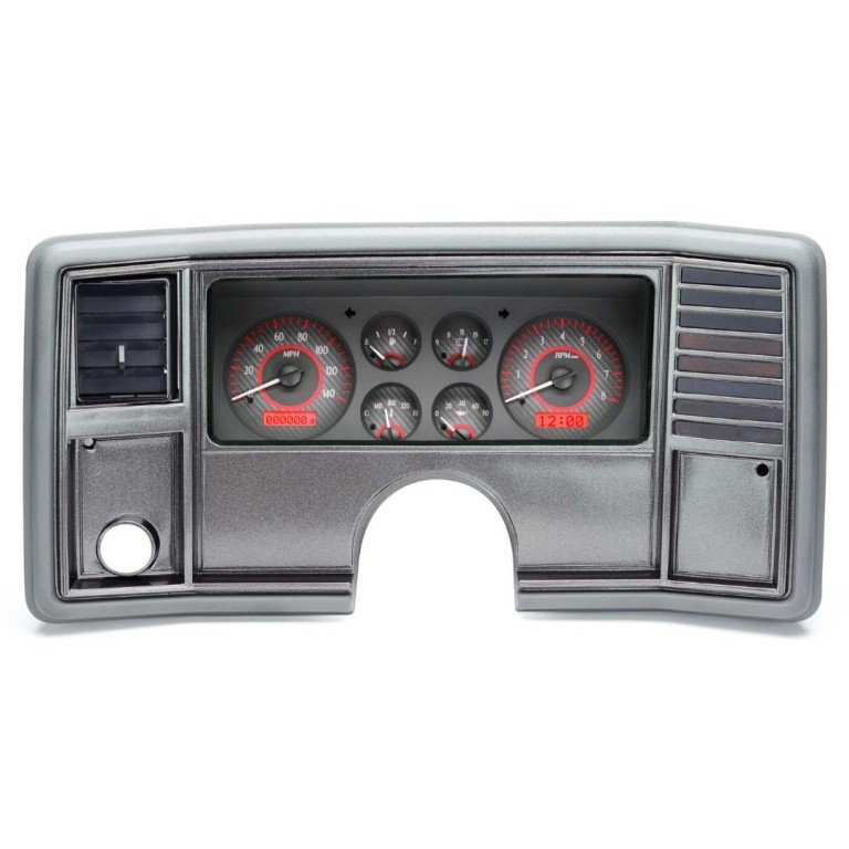 Dakota Digital 78-88 Chevy Monte Carlo - VHX Black Face, Red Display