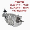 Tremec TKX 5 Speed Transmission - Ford 10 Spline - 3.27 1st, 0.72 5th