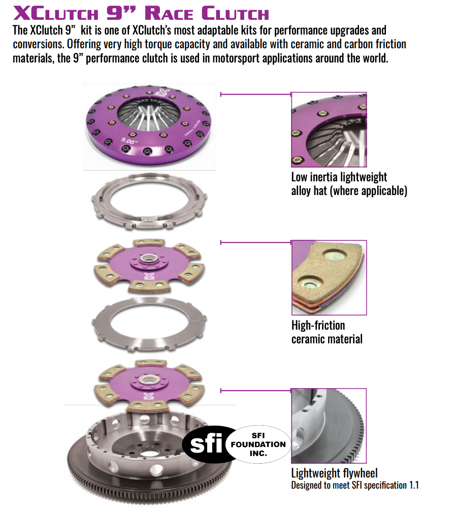 XClutch LS T56 Twin Disc Ceramic 9 Inch Clutch Flywheel Kit