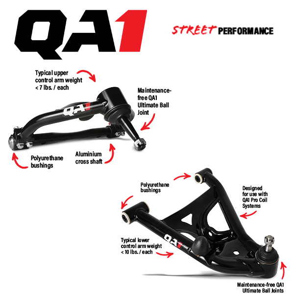 QA1 Street Front Control Arm Package for GM F-Body, B-Body, and More