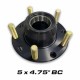 Kore3 GM Tall Spindle Front Hubs 5 x 4.75" Pair
