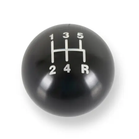 White Old Skool Shift Knob For 5-Speed Short Throw Shifter – 3/8x24 Thread Pattern