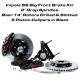 Impala SS Big Front Brake Kit, 14 Inch Baer Rotors, 6 Piston Forged 6S Calipers, 2 Inch Drop - Drilled and Slotted, Black Calipers