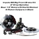 Impala SS Big Front Brake Kit, 13 Inch Baer Rotors, 6 Piston Forged 6P Calipers, 2 Inch Drop - Drilled and Slotted, Black Calipers