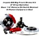 Impala SS Big Front Brake Kit, 14 Inch Baer Rotors, 6 Piston Forged 6P Calipers, 2 Inch Drop - Drilled and Slotted, Red Calipers