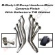 B-Body LS Swap Headers-Black Ceramic Finish With Collectors TIG Welded
