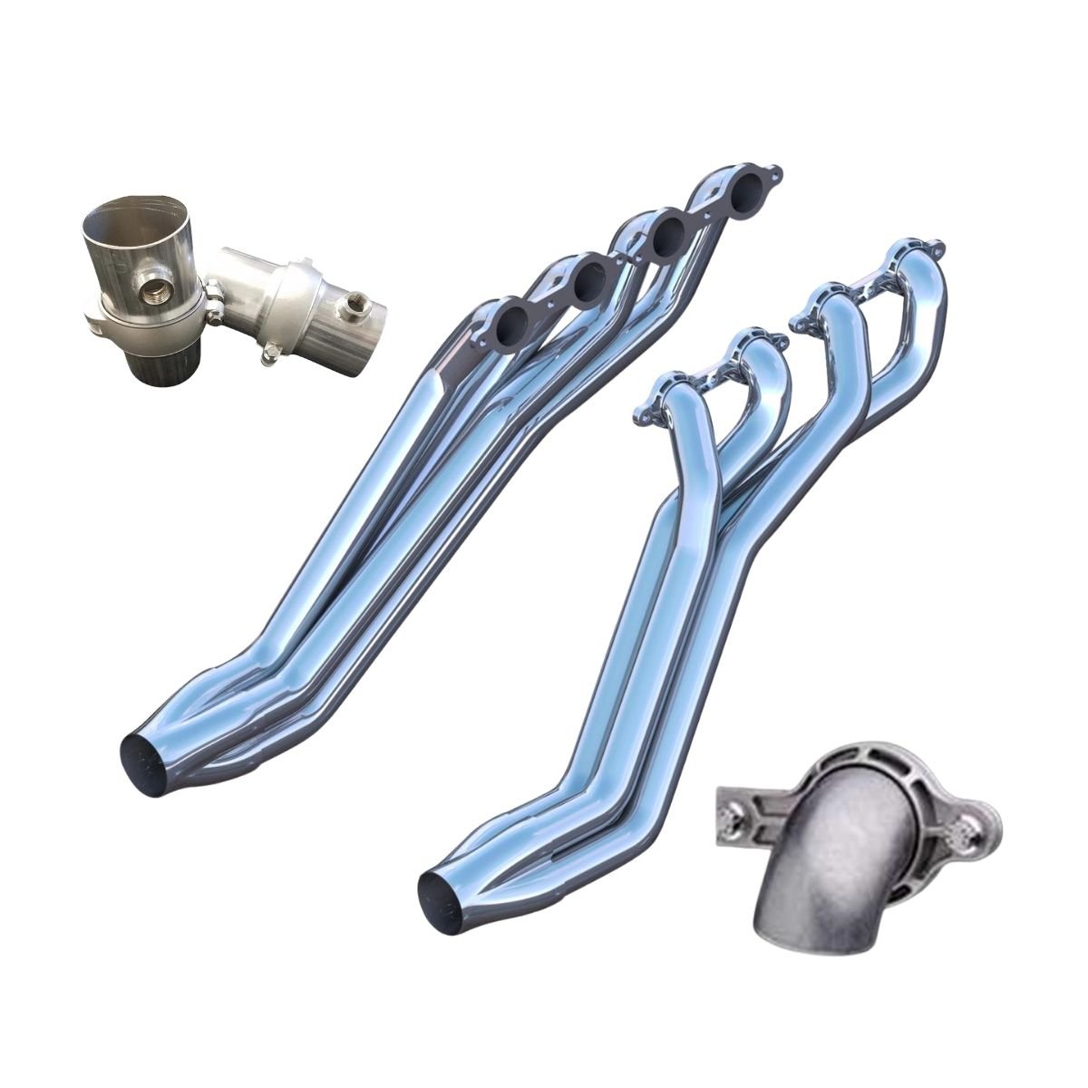 Ultimate Headers LS-in 1st Gen Camaro w/Stock Frame & Steering  – Mill Finish