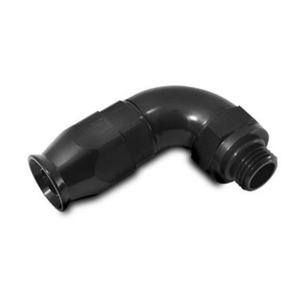 Vibrant Performance High-Flow PTFE Hose End Fittings -6 AN Aluminum, Black